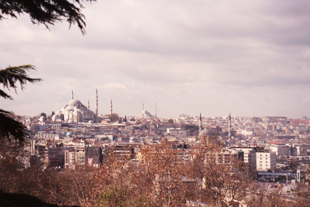 Istanbul - sneeuw - uitzicht Topkapi